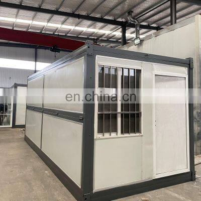 Portable Modular customization Folding Container House With Air Conditioner And Sanitary Fittings