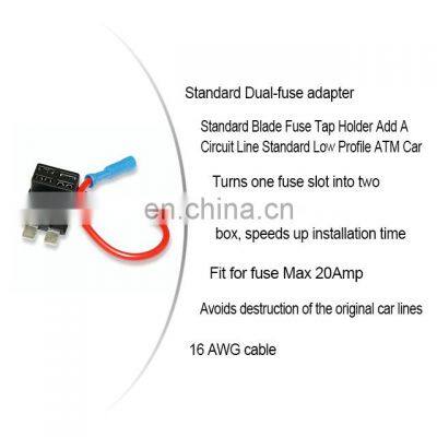Car Add-a-circuit Fuse TAP Adapter 20A Standard ATO ATC Blade Fuse Holder photo-3