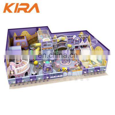 Children Macaroon Theme Climber Ball Bounce Castle Playground With Slide Kids Soft Play Equipment photo-4