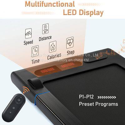 Office Under Desk Treadmill Walking Pad Folding Treadmill for Home Gym LED Display Ultrasonic Sensors photo-2