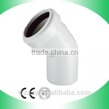 DWV 45dge elbow with socket rubber jiont