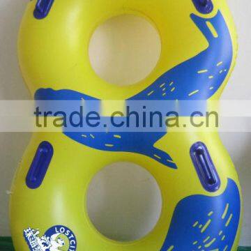 double PVC inflatable water park fun tube