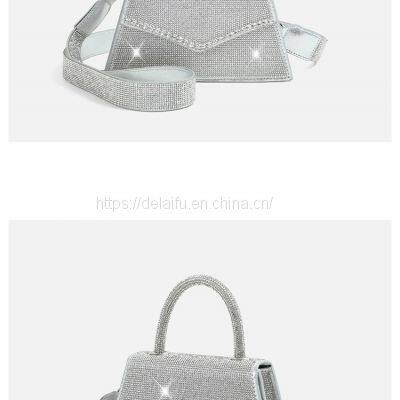 Women's Bag With Rhinestone Fashion Design Bling Handbag photo-4