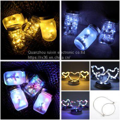 New Solar Powered Hanging Mason Jars With Animals and Micro LED Lights String Inside