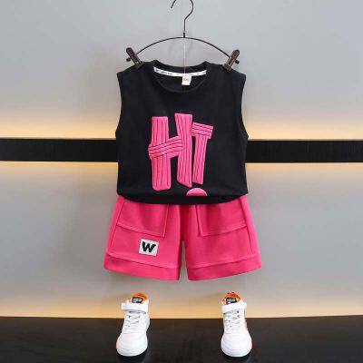 Waffle Children's Short Sleeved Set for Casual Summer Wear for Boys and Girls photo-4