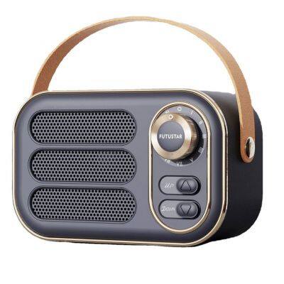 Hot Selling wireless portable mini retro bluetooth speaker with FM radio