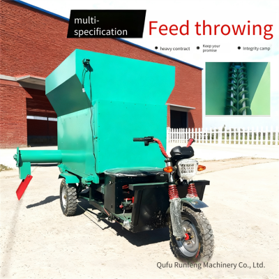 3-cubic-meter Front-discharge Silage Feeder, Large-scale Forage Feeding Vehicle for Pastoral Areas, New-style Feeding Vehicle for Pastoral Areas
