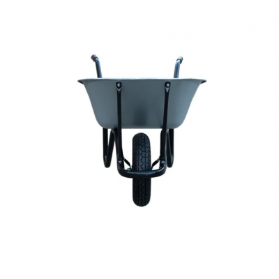 Worksite Construction Wheelbarrow With 1mm Plate-Coated Body, 90L Capacity