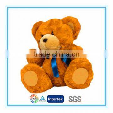 Brown stuffed soft bear toy for kids