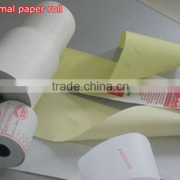 Pre-printed thermal paper roll