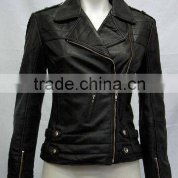 Women leather jacket made in pakistan