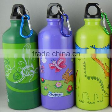 600ml double wall stainless steal watter bottle with carabineer