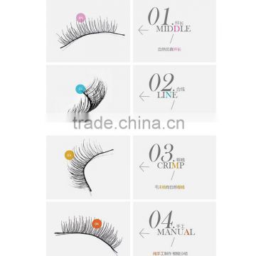 Private Label 100% Real man-made fibre Flase Eyelashes