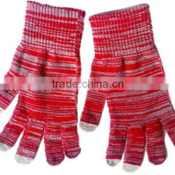 Winter Thicker Smart Phone Touch Screen Glove Acrylic Knit Mobile Phone Gloves photo-4
