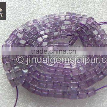 Natural Amethyst Smooth Cube Beads in bulk