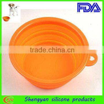 Collapsible Travel Portable Silicone Feeding Bowl For Pets photo-4