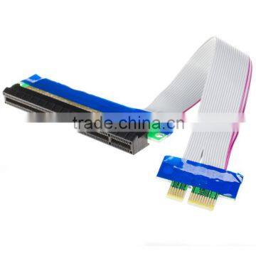 2014 new hot deal PCIe Express x1 to x16 Adapter Extender Cable 19cm 1X To 16X pcie 1x to 16x cable riser card