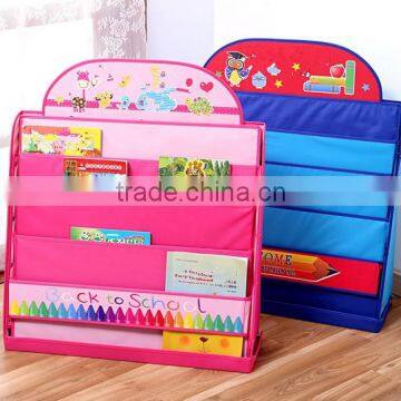 Oxford Fabric Comic Magazine Bookshelf Kids Bookcase Storage Rack