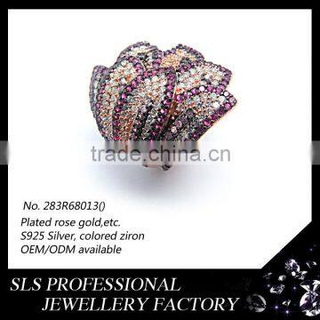 Charms jewelry wholesalers los angeles silver leaf ring ruby cz prong black rings for women