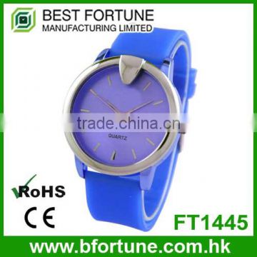 FT1445 Wholesale cheap PVC kids plastic three hands movement analog watches