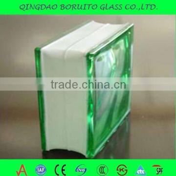Decoration Green,Pink,Blue Parallel and Lattice bricks glass,glass block