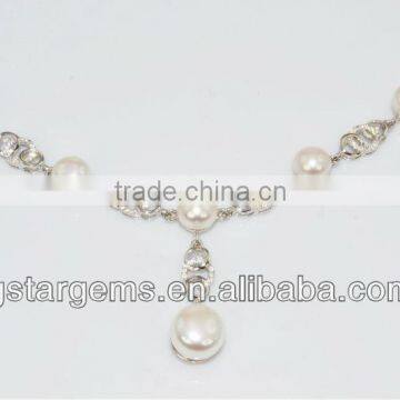 2013 925 Sterling Silver Fresh Water Pearl Necklace