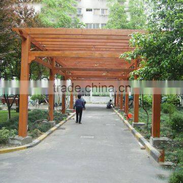 cheap wood gallery framework Eco Friendly framework cholocate wood pergola