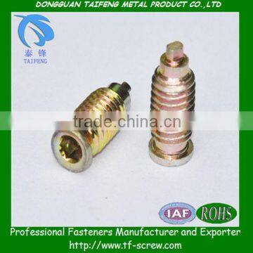 zinc alloyed nuts with countersunk and full thread