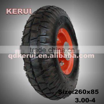 hand truck wheel 3.50-4 air rubber wheel