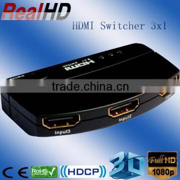 2016 Chinese New Year Prtomotion 3X1 Switcher Mini V1.3 HDMI Switcher With IR&Power