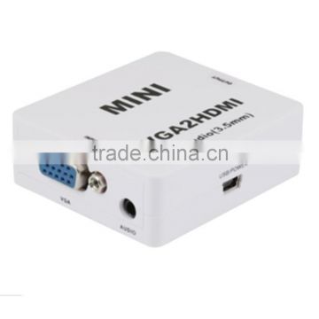 Good Performance Mini Audio Vga To Hdmi Hd Hdtv Video Converter