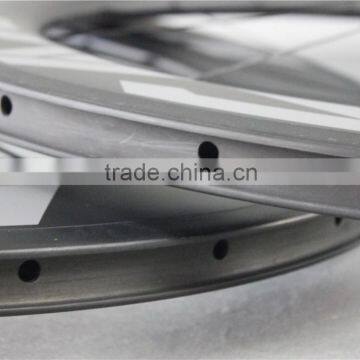 Powerway R13 Hub Carbon Road Rims 700C Bike Road Carbon Wheels UD Matt Carbon Road Bike Whels With ICAN Logos W86C photo-4