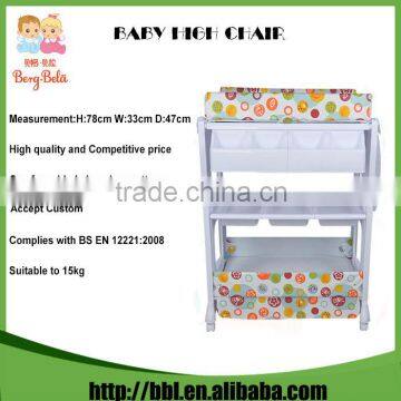Indoor Bathroom Application 0-36 Months Recommedned PP Plastic Baby Changing Table