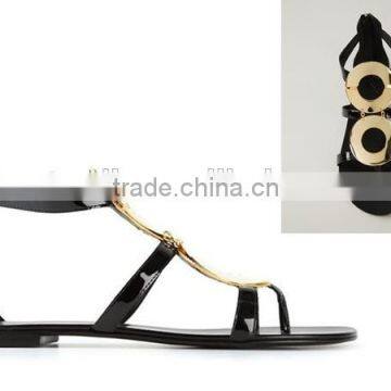 2015 Summer Fashion Women Flat Designs Ladies Fancy Sandal