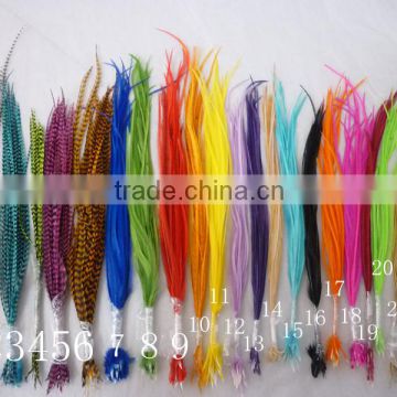 2014 New Arrival hot selling hair feathers 100% real rooster feathers