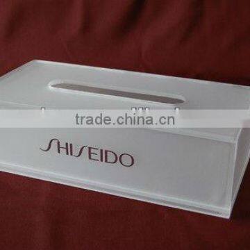 customize acrylic tissue box with printed logo