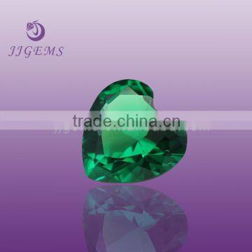 Wuzhou man-made heart shape nano spinel gemstone