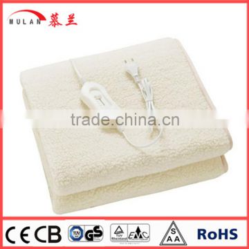 2015 Factory sales soft anti-pilling plush heater blanket