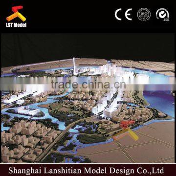 vietnam city plan model making with light decoration