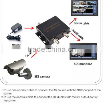 Hot ! SDI splitter 1x2 with 3G / HD/ SD SDI TO Repeater