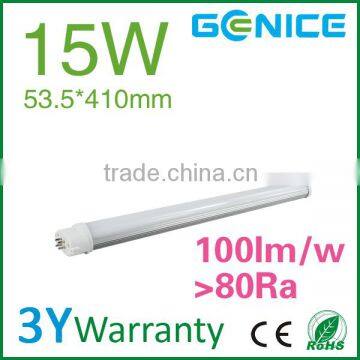 high quality 15w led 2g11 tube most popular in the market gy10q base