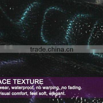 2015 Hot Selling 3D Fluore Scence Snake Pattern of PU Leather for Bag A1397 photo-3