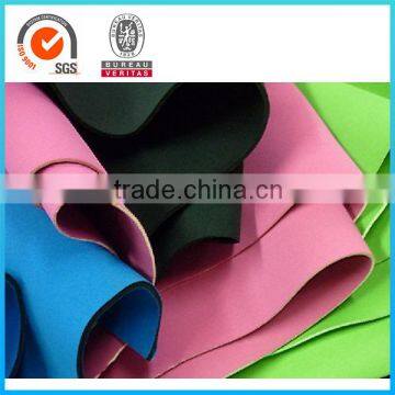 Neoprene textile fabric rubber sheet with polyester fabric