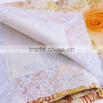 PVC/PEVA Lace Tablecloth With Flannel Backing, High Quality & Waterproof & Oil Proof photo-4