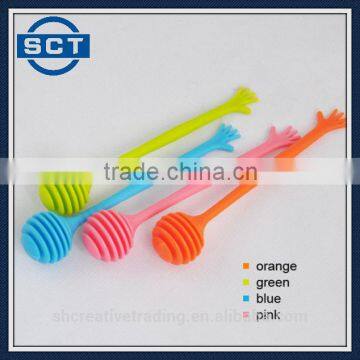 Plastic Honey Dipper Stirring Stick Mixing Spoon