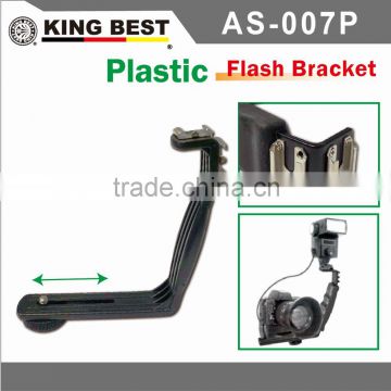 KINGBEST AS-007P hot shoe mount flash bracket L-Shape Bracket VIDEO LIGHT BRACKET