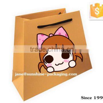 Ladder shape paper gift bag