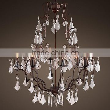 Cheap Vintage Crystal Candle Chandelier Lighting Pendant Light CZ2569/8B