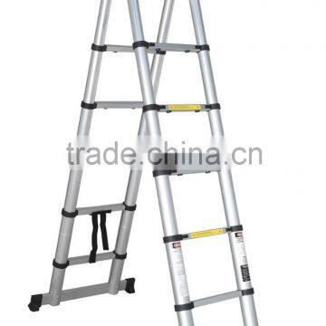 Aluminum Double Telescopic Ladder A Frame Telescopic Ladder EN131 AS/NZS photo-2