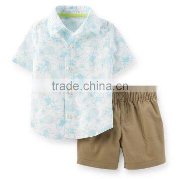 little boy's fashion short tshirt and short panty for summer